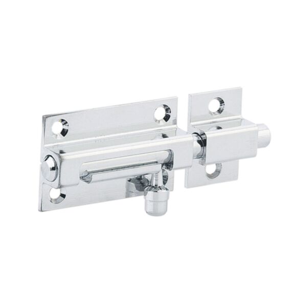 Targette pêne rond laiton chromé 30mm - THIRARD