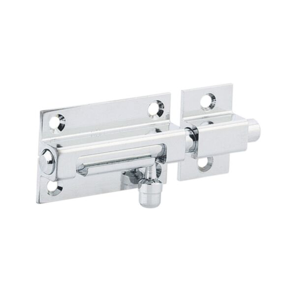 Targette pêne rond laiton chromé 40mm - THIRARD