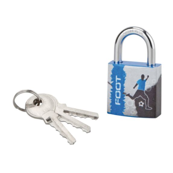 Cadenas + 3 Clés Line Sport Foot 30mm - THIRARD