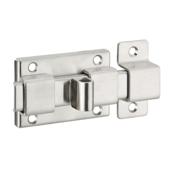 Targette inox pêne plat 65mm - THIRARD