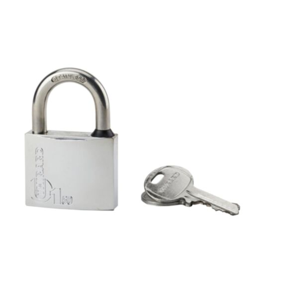 Cadenas Type 1 chromé Anse inox 50 mm - THIRARD