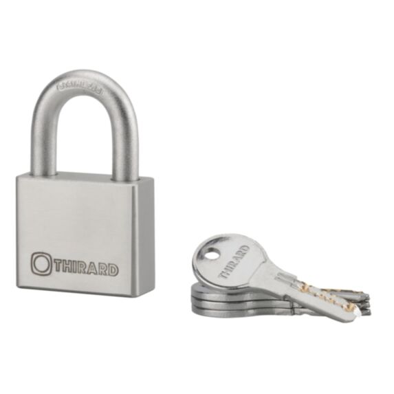 Cadenas + 4 Clés Rinox Inox Brossé 50mm