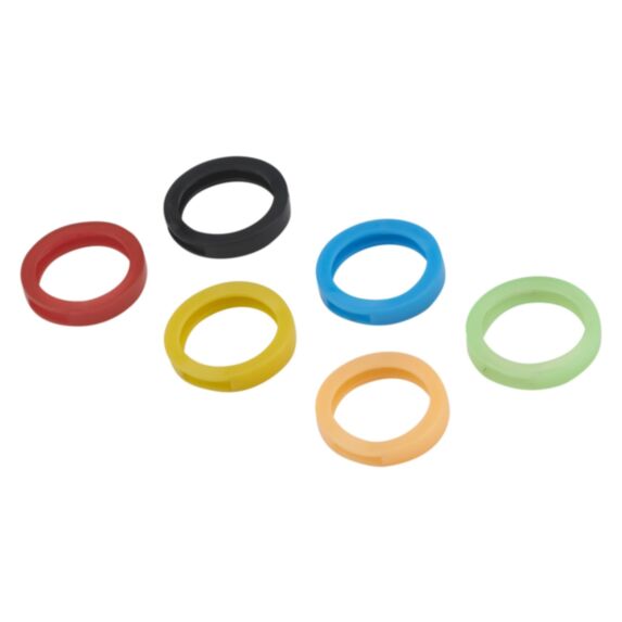 6 anneaux de clé PVC - THIRARD