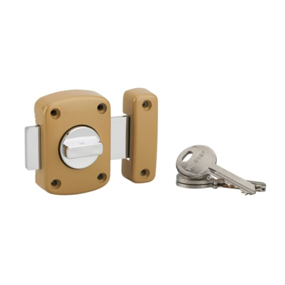 Verrou de sûreté Alouette cylindre 35mm époxy bronze