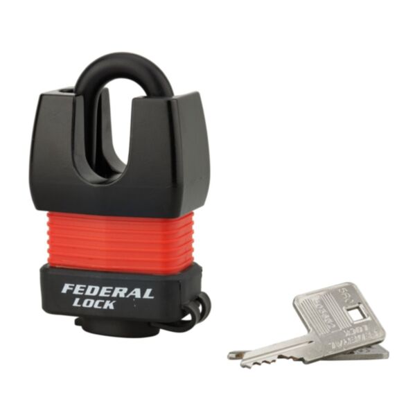 Cadenas + 2 Clés FTH 802WP Anse Acier/PVC 45mm - THIRARD