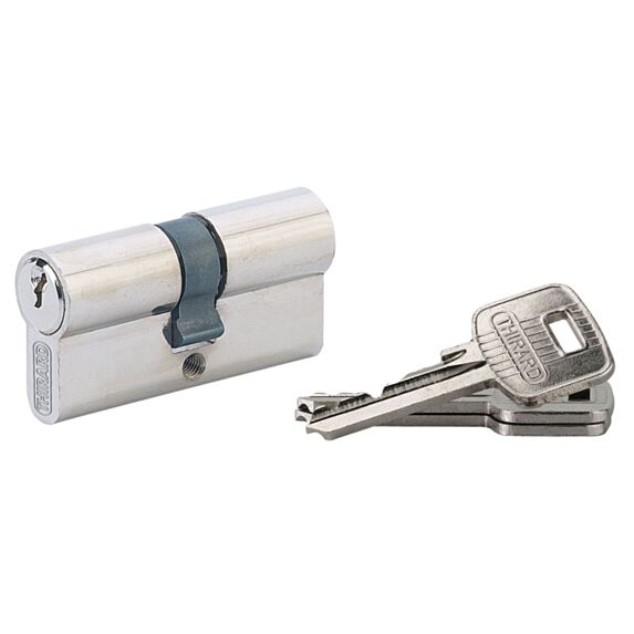 Cylindre profilé std nickelé 40x40mm