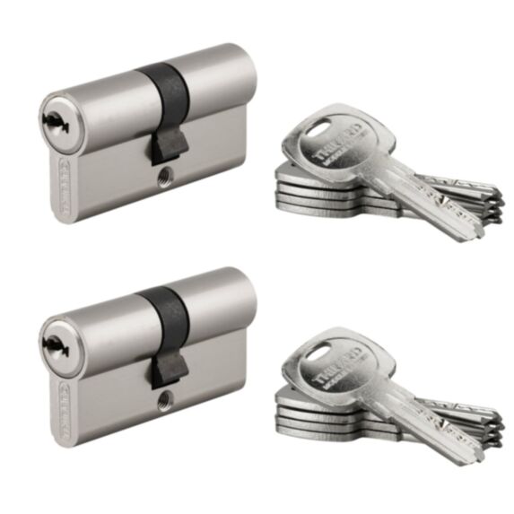 2 cylindres Trafic6 MV 30 x 30 mm à 5 clés - THIRARD