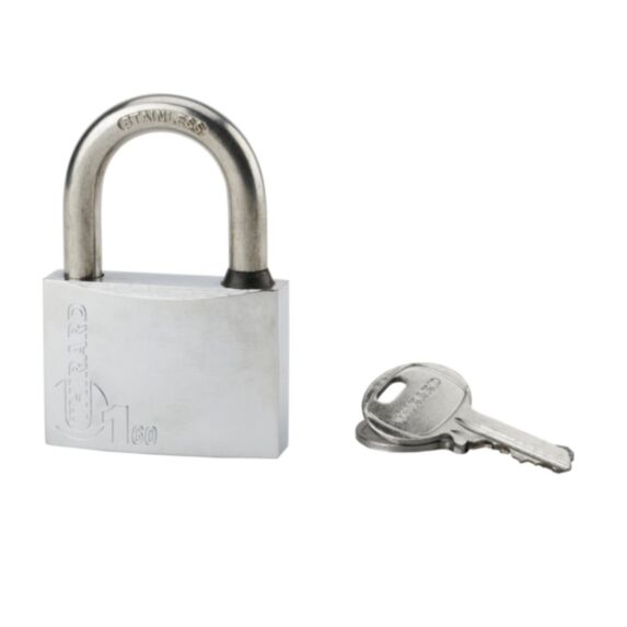 Cadenas Type 1 Chromé Anse Inox 60mm - THIRARD