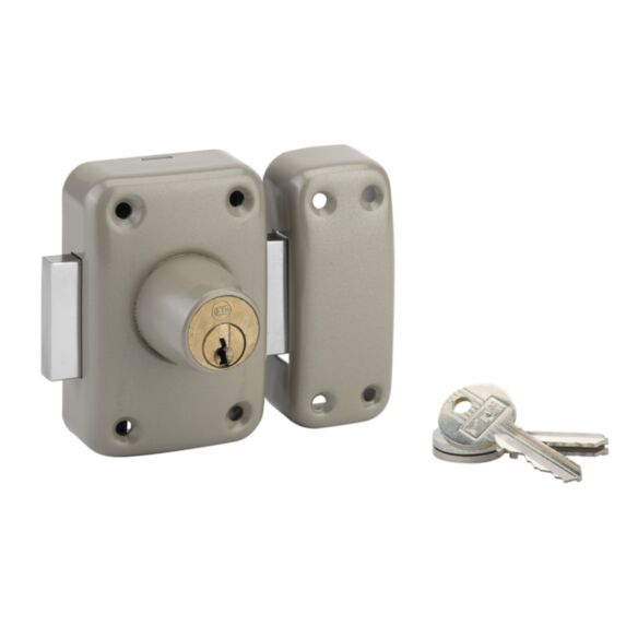 Verrou de sûreté Apache à cylindre double 45mm 3 clés acier - THIRARD