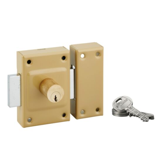 Verrou de sûreté Etendard à cylindre double 40mm - THIRARD