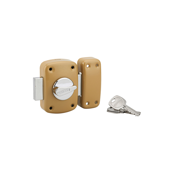 Verrou Corvette cylindre 40 3 clés verni - THIRARD