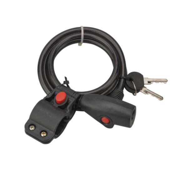 Câble Antivol Twisty Ø8mm 1,50m + support 2 Clés - THIRARD