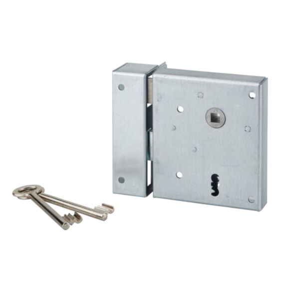 Serrure applique verticale pêne dormant 1/2 tour 