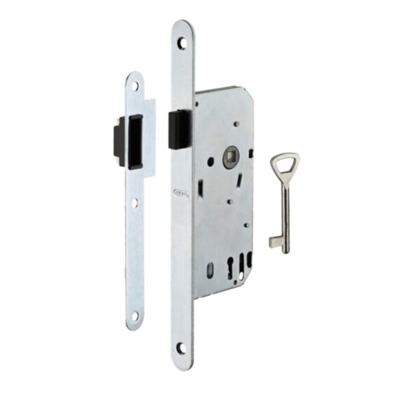 Serrure magnetique pène dormant 1/2 tour axe à 40mm 1 clé 401152 - THIRARD