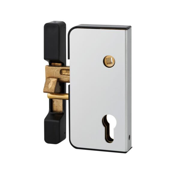 Boîtier de serrure cylindre profilé 71x145mm pour portail PVC gauche