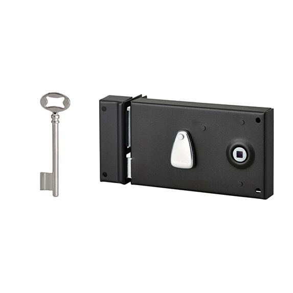 Serrure applique PDT1/2T 140x80 noire 1 clé - THIRARD