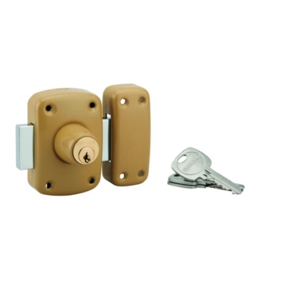 Verrou corvette cylindre 45 mm 3 clés verni - THIRARD