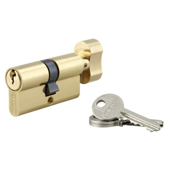 Cylindre 5 goupilles SA à bouton 30x30mm 3 clés - THIRARD