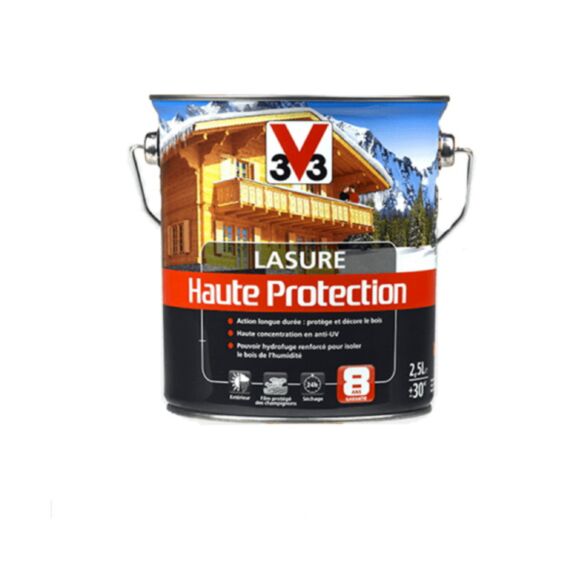 Lasure haute protection incolore 8 ans 1L - V33