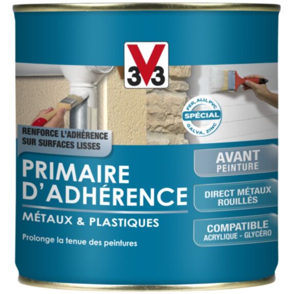 primaire d’adhérence métaux & plastiques mat 0.5l - V33
