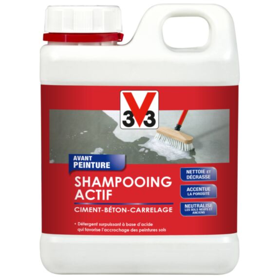 Shampooing actif sol ciment-béton 0.5L - V33