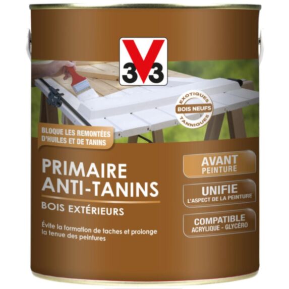 primaire d’adhérence bois extérieurs mat 2.5l - V33
