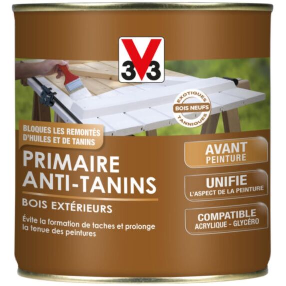 primaire d’adhérence bois extérieurs mat 0.5l - V33