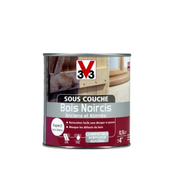 Sous-couche bois noircis anciens et abîmés 0.5L - V33