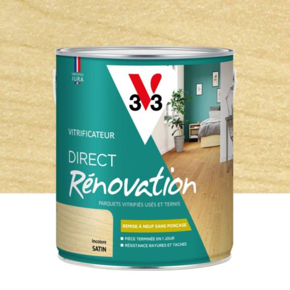 Vitrificateur renovation satin incolore 2,5 L - V33
