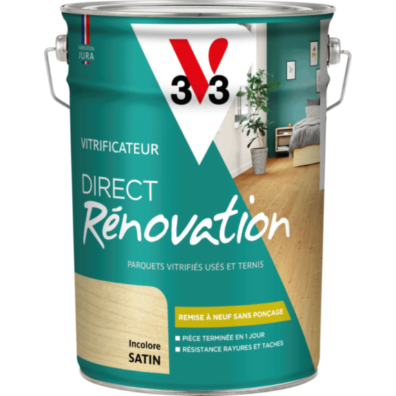 Vitrificateur renovation satin incolore 5 L - V33
