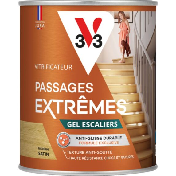 Vitrificateur gel escalier satin incolore 0,75 L - V33