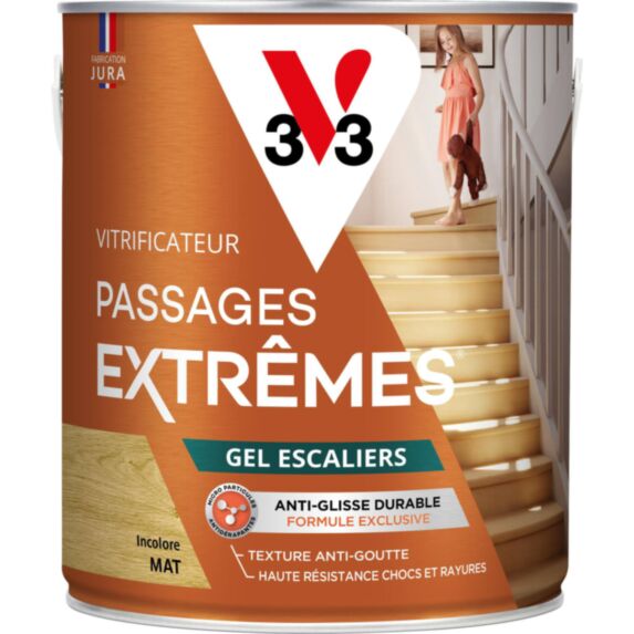 Vitrificateur gel escalier mat incolore 2,5L - V33