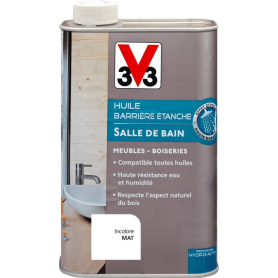 Huile barrière étanche incolore 0,5 L - V33