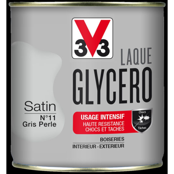 laque glycero satin 0,5L gris perle - V33