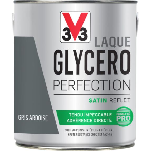 Laque glycero satin 2L gris ardoise - V33