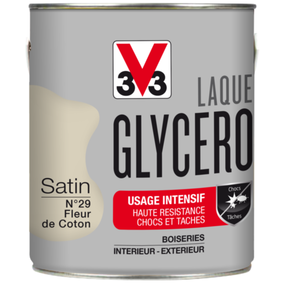 Laque glycero satin 2L fleur de coton - V33