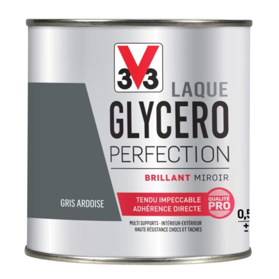 laque glycero brillante 0,5L gris ardoise - V33