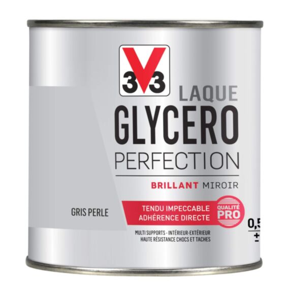 laque glycero brillante 0,5L gris perle - V33