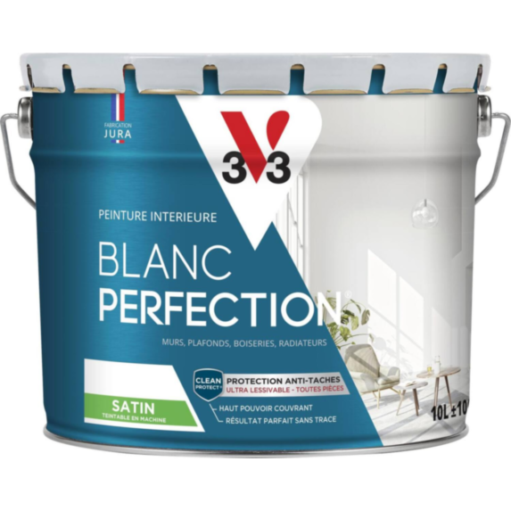 Peinture blanc perfection satin 10L - V33