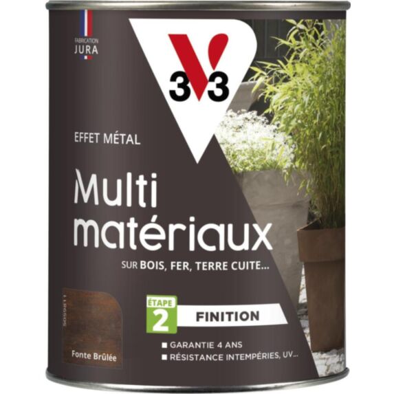 Peinture effet métal finition fonte 0,25L