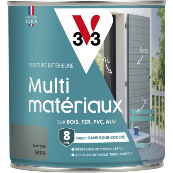 Peinture multisupport direct protect satin 0,5L garrigue - V33