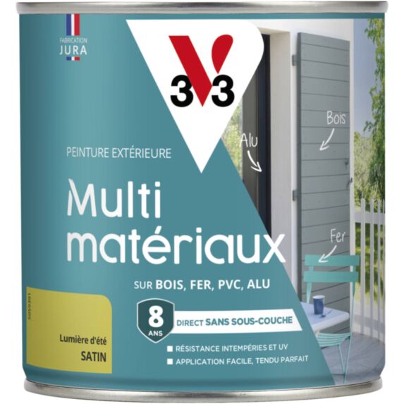 Peinture multi-supports direct protect satin 0.5L lumière d’eté - V33