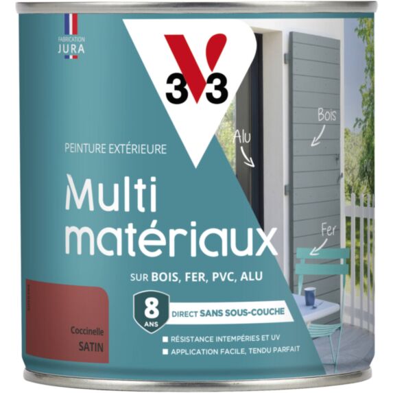 Peinture multi-supports direct protect satin 0.5L coccinelle - V33