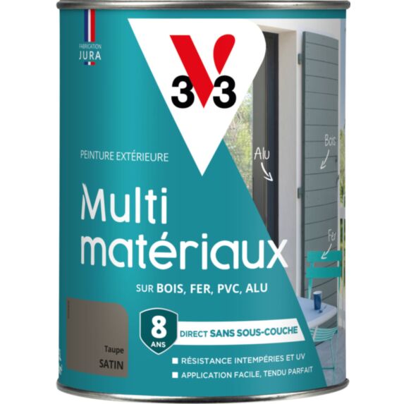 Peinture multi-supports direct protect satin 1.5L  taupe  - V33