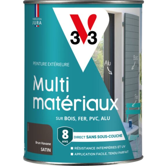 Peinture multi-supports direct protect satin 1.5L brun havane  - V33
