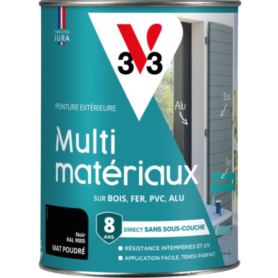 Peinture multisupport Direct Protect 1.5L Noir poudré - V33