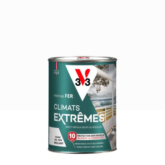 Peinture Fer Climats Extrêmes Brillant Blanc 0,25 L
