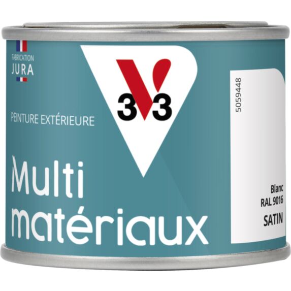 Peinture multi-supports direct protect satin 125 ml Blanc - V33