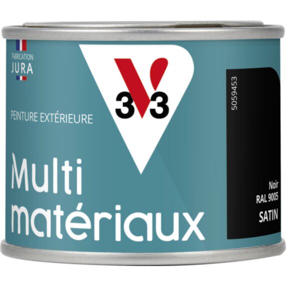 peinture multisupport direct protect satin 125 ml Noir - V33