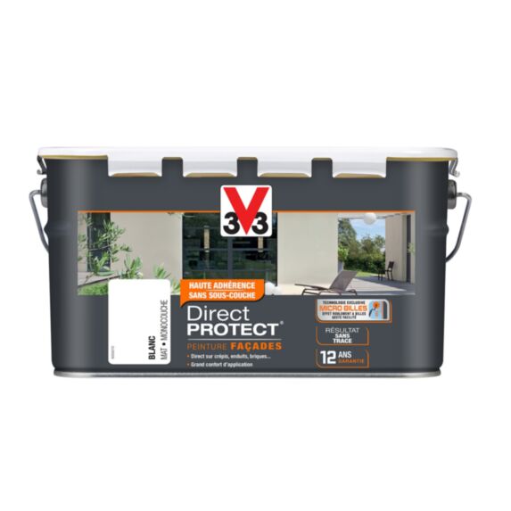 Peinture Façades Direct Protect mat Blanc 2.5 L